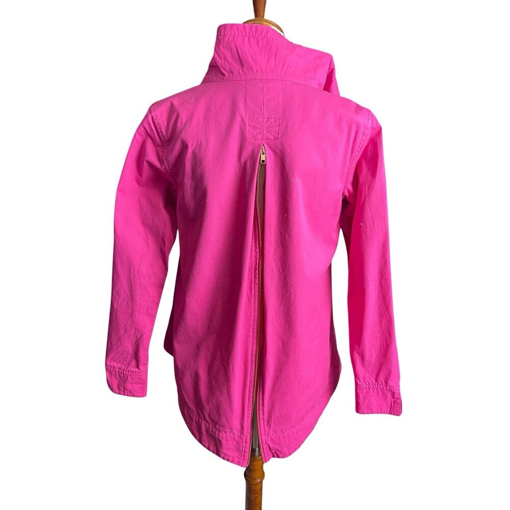 Crown And Ivy Jacket Womens XS Pink Woven Back Zipper Outdoor Cargo Full Zip - Picture 6 of 14